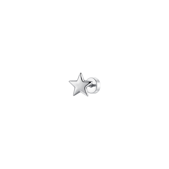 PIERCING ORECCHIO DONNA IN ACCIAIO FORMA STELLA