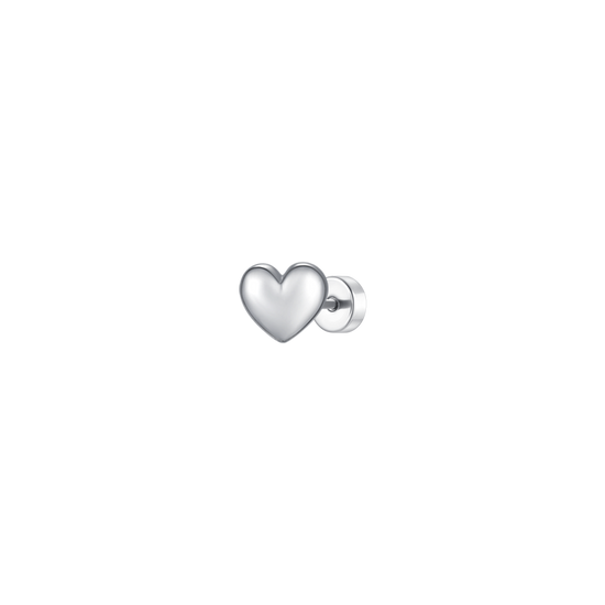 PIERCING ORECCHIO DONNA IN ACCIAIO FORMA CUORE