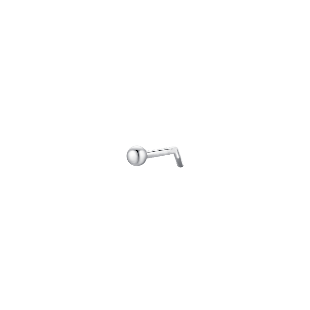 PIERCING NASO DONNA IN ACCIAIO CON SFERA IN ACCIAIO