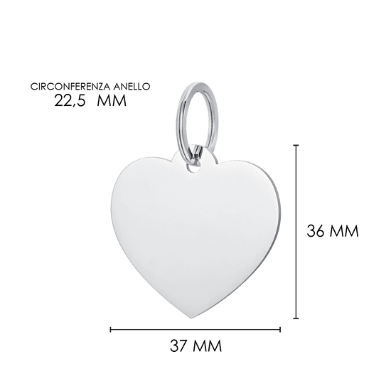 ÉTIQUETTE PERSONNALISABLE EN FORME DE CŒUR POUR CHIEN ET CHAT