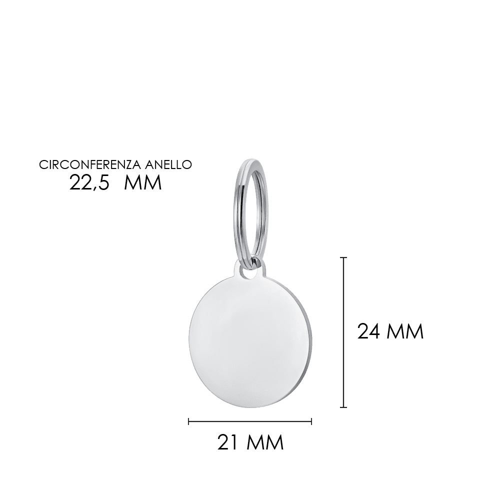 MÉDAILLE CIRCULAIRE PERSONNALISABLE POUR CHIEN ET CHAT