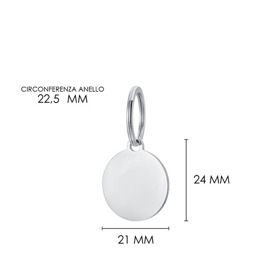 MÉDAILLE CIRCULAIRE PERSONNALISABLE POUR CHIEN ET CHAT