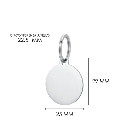 MÉDAILLE CIRCULAIRE PERSONNALISABLE POUR CHIEN ET CHAT