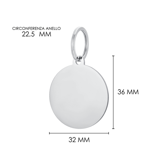 MÉDAILLE CIRCULAIRE PERSONNALISABLE POUR CHIEN ET CHAT