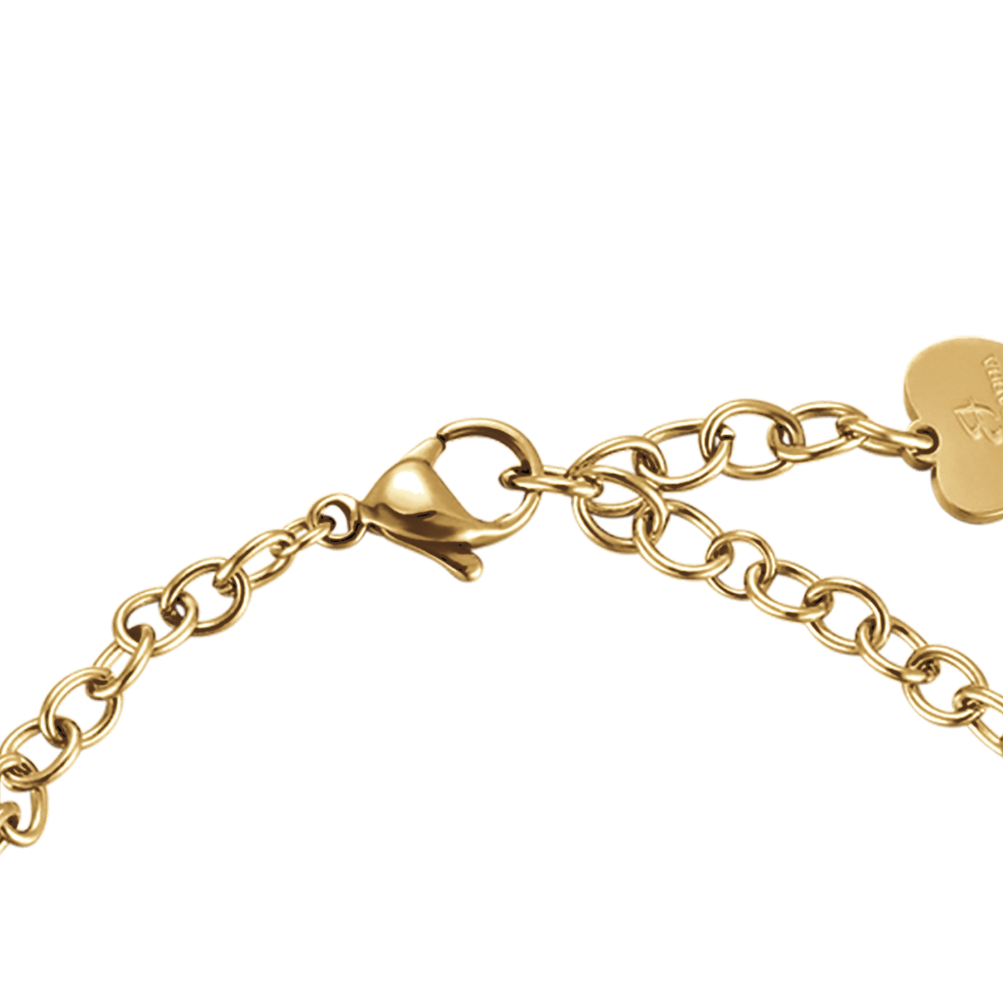 BRACELET POUR FEMME EN ACIER D'OR AVEC CRISTAUX Luca Barra