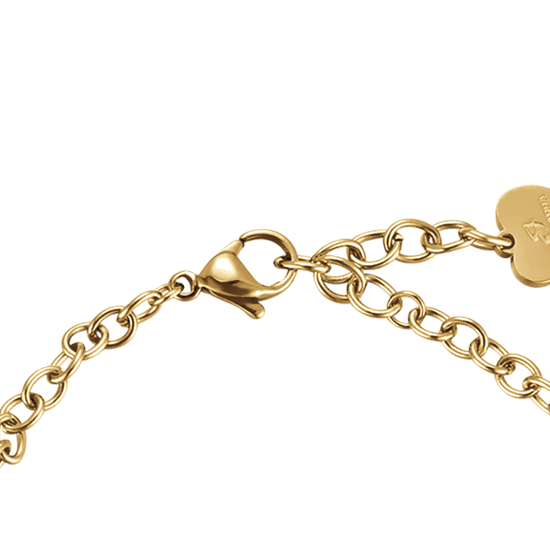 BRACELET POUR FEMME EN ACIER D'OR AVEC CRISTAUX Luca Barra