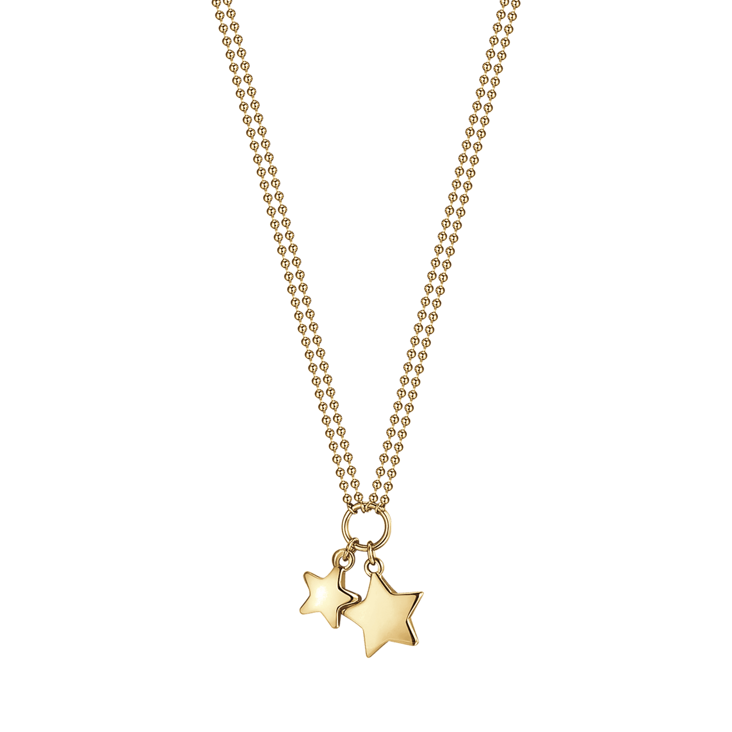 Collier en or IP pour femme avec étoiles Luca Barra