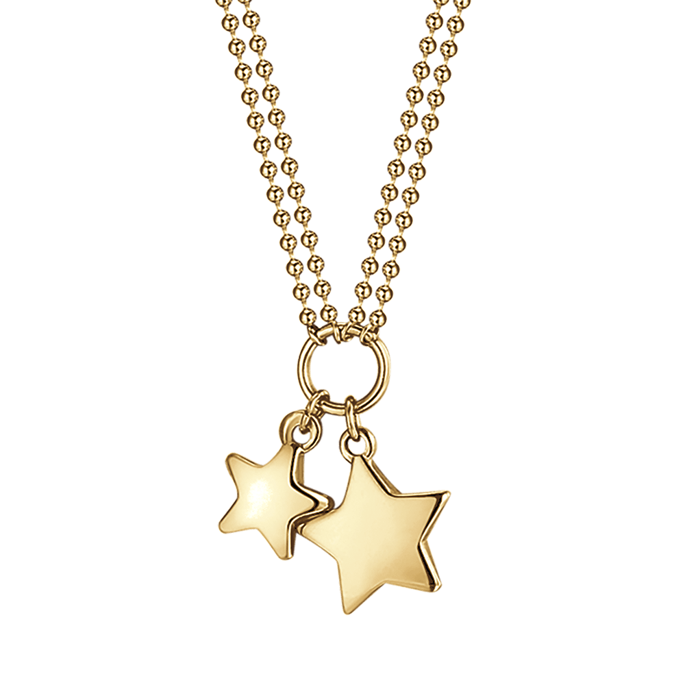 Collier en or IP pour femme avec étoiles Luca Barra